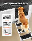 VEVOR 62 Inch Dog Grooming Bath Tub Stainless Steel w Stairs Water Filter