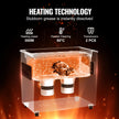 VEVOR 3L Ultra Sonic Cleaner Cleaning Machine with Basket Heater and Timer 120W