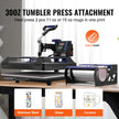 VEVOR 5 in 1 Heat Press Machine 15x15 in 30oz Tumbler Press T-Shirts Black+Blue
