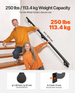 VEVOR 6ft Wall Mounted Stair Handrail Black Aluminum Indoor Outdoor Railing