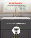VEVOR 33in Farmhouse Sink Topmount Undermount Kitchen Single Bowl Basin Fireclay
