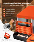 VEVOR 6-Compartment Chicken Nest Box Mental Box with Inclined Nesting Boxes
