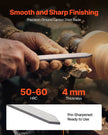 VEVOR 8PCS Wood Lathe Chisel Set Woodturning Tools Steel Blades Lathe Finisher