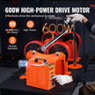 VEVOR 110V Turning Rolls Linkage Roller, 1000KG/2205LBS Loading Welding Turning Roll, 25-1400mm Diameter, 80-1600 mm/min Rotary Welding Positioner & Welding Torch Stand for Welding Equipment Support