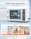 VEVOR Nail Tool Cleaning Machine 12L Large Capacity Tool Cleaner Various Modes