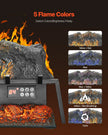 VEVOR 25 Inch Electric Fireplace Log Heater with Crackling Sound Timer Remote