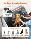VEVOR 50 Inch Dog Grooming Bath Tub Stainless Steel w Stairs Water Filter Left