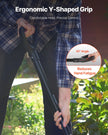 VEVOR 5 Tines Garden Fork Metal Handle 41 in Spading Pitchfork Y Grip Heavy Duty