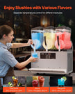 VEVOR 12Lx3 Tank Commercial Slushy Machine Margarita Smoothie Frozen Drink Maker