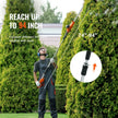 VEVOR 20V Cordless Hedge Trimmer, 18 inch Double-edged Steel Blade, Pole Hedge Trimmer Kit 20V Battery, Fast Charger Included, 74