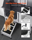 VEVOR 50 Inch Dog Grooming Bath Tub Stainless Steel w Ramp Water Filter Left