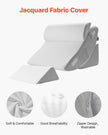 VEVOR Orthopedic Bed Wedge Pillow 4 Pcs Adjustable for Back Leg Neck GERD Sleep