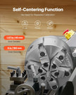 VEVOR 6 in 6-Jaw Self-Centering Lathe Chuck with D1-4 Cam Lock Backing Plate