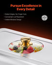 VEVOR 4 Qt 2 Pack Rectangle Chafing Dish Buffet Set Halfsize Pan Stainless Steel