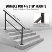VEVOR Outdoor Handrail 165LBS Load Handrail Outdoor Stairs Aluminum Stair Handrail 60 x 35