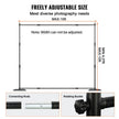 VEVOR 10ft x 10ft Pipe and Drape Kit, Heavy Duty Backdrop Stand with Carbon Steel Base, Adjustable Backdrop Support with 2 Clamps and A Carry Bag for Wedding, Party, Event, Photography, and Exhibition