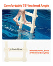 VEVOR 5-Step Inclined Pool Ladder of 2 Handrails Loads 300 lb for 48-54 In Pool