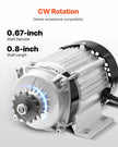 VEVOR 750W Electric Brushless DC Motor Kit 48V 2700rpm with Upgraded Controller