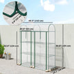 3 Tier Mini Greenhouse, Portable Greenhouse with 2 Roll-up Doors, 56.3