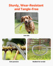 VEVOR 50ft Metal Garden Hose Stainless Steel Water Hose Lightweight No Kink