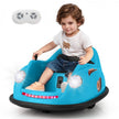 12V Electric Kids Ride on Bumper Car Battery Powered Bumping Car with Remote Control-Blue