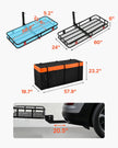 VEVOR 500 lbs Hitch Cargo Carrier Folding Hitch Cargo Carrier with Cargo Net
