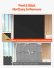 VEVOR 5 Pack Acoustic Wall Panels 47.2 x 23.6 x 0.4 inch Self-Adhesive Black