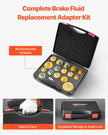 VEVOR 17 Pcs Brake Master Bleeder Kit Brake Bleeder Adapter Set for Most Vehicles