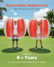VEVOR 2-Pack 3FT/0.9M Inflatable Bumper Balls PVC Body Sumo Zorb Ball Outdoor