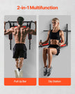 VEVOR Multifunctional Pull Up Bar Wall Mounted Chin Up Bar Dip Station Home Gym