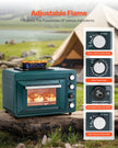 VEVOR Outdoor Oven 2-in-1 Portable Gas Camping Stove Oven Combo Adjustable Fire