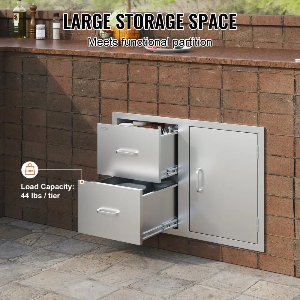 VEVOR Outdoor Kitchen Door Drawer Combo 32.5\