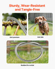 VEVOR 25ft Metal Garden Hose Stainless Steel Water Hose Lightweight No Kink