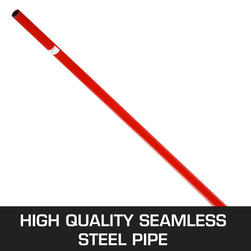 VEVOR 3T Prylever Bar 6600 lbs Capacity Steel Pry Lever Bar Heavy Duty with Wheels Prylever with 6FT Length Handle