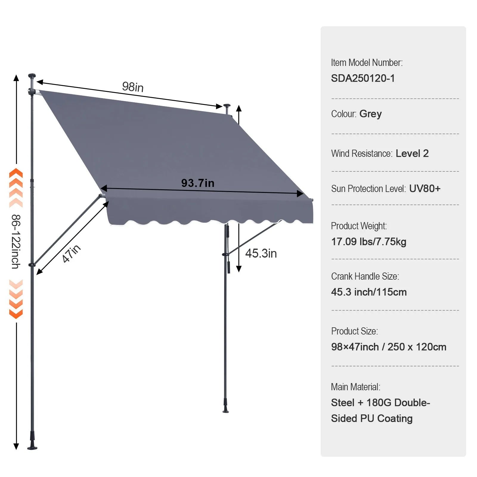 VEVOR 98x47