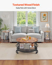 VEVOR 3 Pieces Round Coffee Table Set 31.5 in with 2 End Tables for Living Room