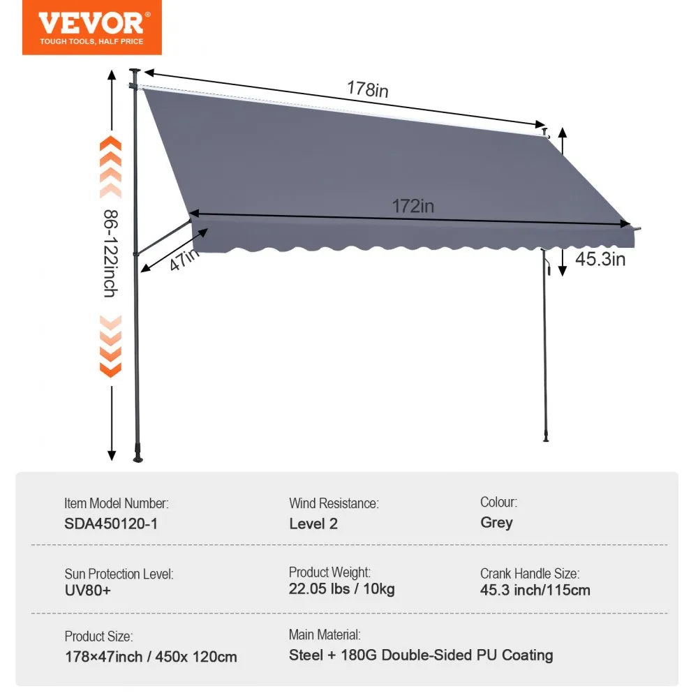 VEVOR 178x47