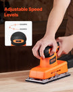 VEVOR 1/2 Sheet Sander 320W Max 12000 RPM Sheet Finishing Sander for Woodworking