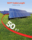 VEVOR 50FT Solar Panel Extension Wire with Female & Male Connectors 10AWG 1 Pair