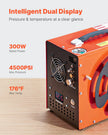 VEVOR PCP Air Compressor 4500PSI Auto-Stop Airgun Compressor Built-in Converter