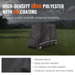 VEVOR 4 Passenger Golf Cart Cover, 600D Polyester Full Cover, Universal Fits for Most Brand Club Car Covers, Waterproof, Sunproof, and Dustproof Outdoor Golf Cart Cover with Three Zipper Doors, Black