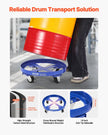 VEVOR 55 Gallon Drum Dolly 2000 lbs Barrel Dolly Cart Drum Caddy 4 Caster Wheels