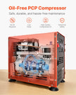 VEVOR PCP Air Compressor 800W Dual-Cylinder PCP Airgun Compressor 4500PSI/30Mpa