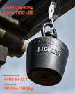 VEVOR 100 ft Rope Hoist Pulley Wheel Block and Tackle Puller 5:1 Ratio 4400 lbs