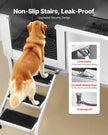 VEVOR 62 Inch Dog Grooming Bath Tub Stainless Steel w Stairs Water Filter Left