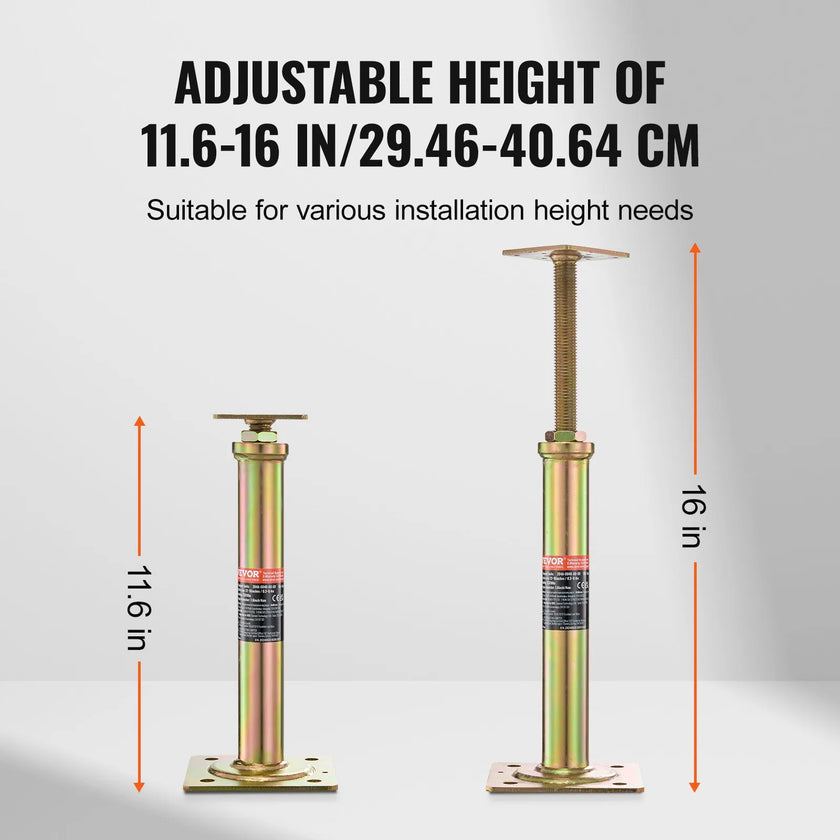 VEVOR 4PCS Adjustable Floor Jack Post House Floor Leveling Lift 11.6