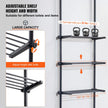 VEVOR Over the Toilet Storage 4-Tier Bathroom Shelf Rack Space Saver Organizer