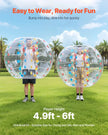 VEVOR 5FT/1.5M Inflatable Bumper Balls PVC Body Sumo Zorb Ball Outdoor Game