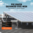 VEVOR 8 inch x 100ft Solar Panel Bird Guard, Critter Guard Roll Kit with 70pcs Stainless Steel Fasteners, Solar Panel Guard with Rust-proof PVC Coating, 1/2 inch Wire Roll Mesh