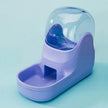Automatic Pet Water Fountain & Food Feeder – Gravity Dispenser for Cats & Dogs (Purple / Green / Orange)